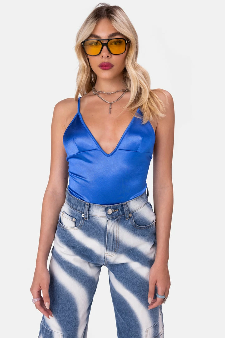 Hot Sale π Adika OUTLET Lapiz Satin Finish Bodysuit β¨ 3 Adika OUTLET Lapiz Satin Finish Bodysuit