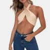 Adika Fudge Cross-Wrap Halter Top OUTLET