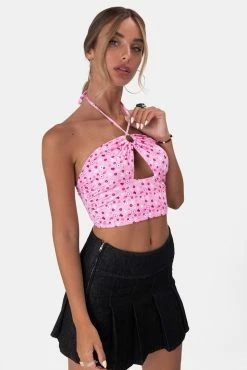 Best deal 🔥 Adika Floret Halter Crop Top 👍 8 Adika Floret Halter Crop Top