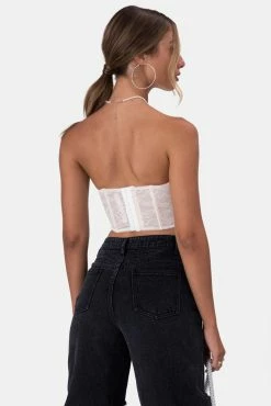 Adika Midnights Strapless Lace Top