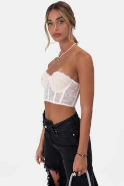 Adika Midnights Strapless Lace Top