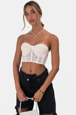 Adika Midnights Strapless Lace Top