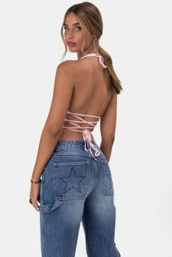 Adika Bubblegum Halter Crop Top Best Sellers
