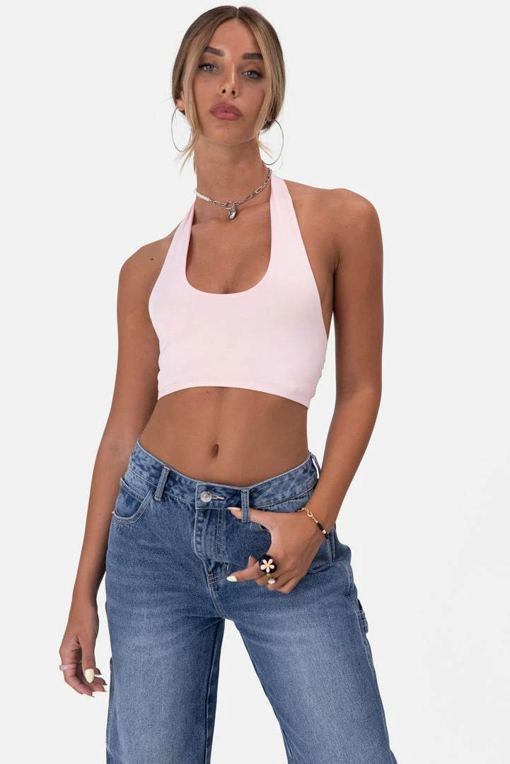 Promo ⌛ Adika Bubblegum Halter Crop Top Best Sellers 😍 3 Adika Bubblegum Halter Crop Top Best Sellers