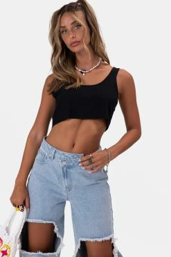 Adika Buddy Ribbed Crop Top Clothing