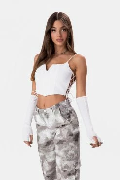 Adika Hinton Lace-Up Corset Top Clothing