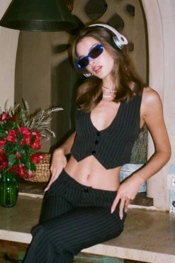 Adika Lucille Pinstripe Vest Best Sellers