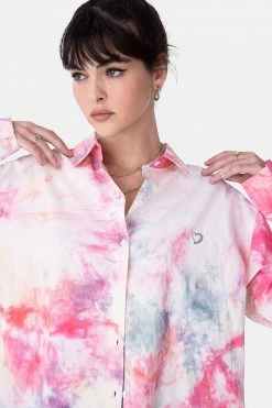 Adika OUTLET Vibe Button Down Tie-Dye Shirt