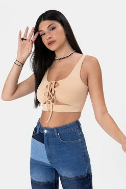 Adika Jackson Tie-Front Crop Top OUTLET