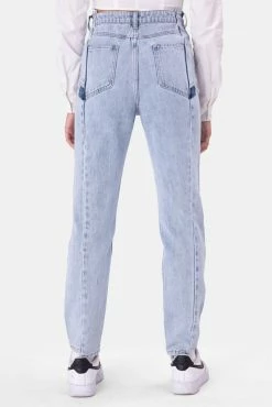 Adika Clothing Brokes Asymmetric Jeans | MOM