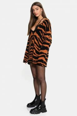 Adika Tigris Oversized Button-Up Cardigan