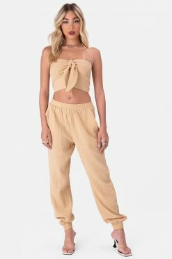 Adika Malibu Crinkle Halter Top OUTLET