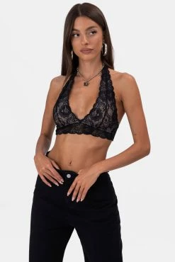 Adika Rumba Lace Halter Bralette Top Clothing