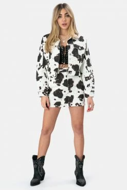 Adika Houston Crop Denim Jacket OUTLET