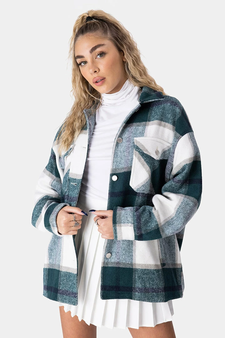 Cheapest ๐งจ Adika Forest Oversize Plaid Jacket ๐ฅฐ 1 Adika Forest Oversize Plaid Jacket