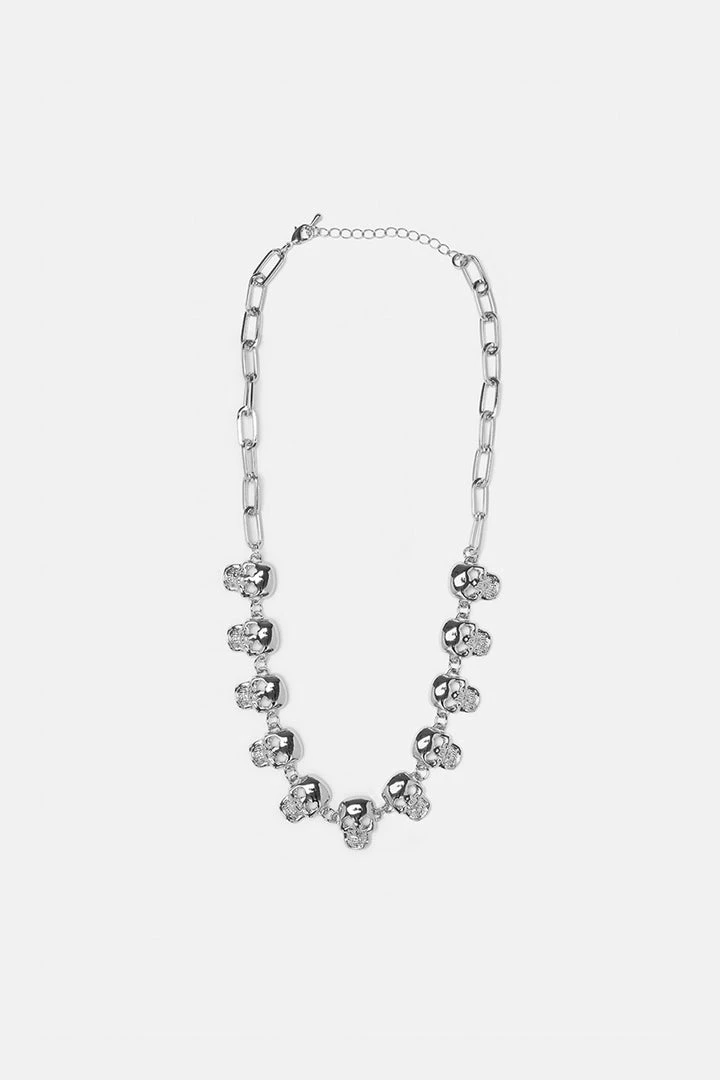 Budget ⌛ Adika Accessories Skulls Choker Necklace 👍 1 Adika Accessories Skulls Choker Necklace