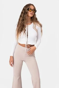 Adika Rubies Lace-Up Top