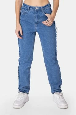 Adika OUTLET Rixie Reverse Frayed Seam Jeans | MOM