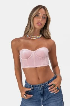 Adika Bunny Velvet Corset Top OUTLET