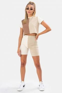 Adika Follow Color-Block Crop Tee OUTLET