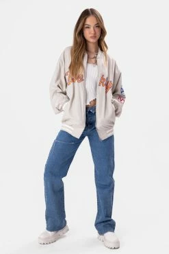 Adika BROOKLYN Satin-Finish Varsity Jacket