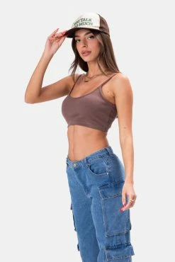 Adika Clothing Chino Ribbed Crop Top