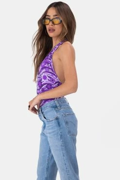 Adika Princeton Floral Halter Bodysuit