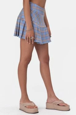 Cheap 🥰 Adika Clothing Kino Plaid Pleated Mini 👗 Skirt 💯 8 Adika Clothing Kino Plaid Pleated Mini Skirt
