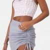 Adika Fuji Rib Knit Mini Skirt Clothing