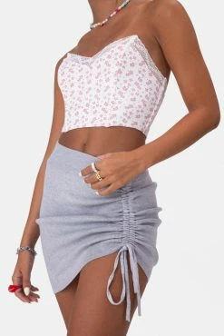 Adika Fuji Rib Knit Mini Skirt Clothing