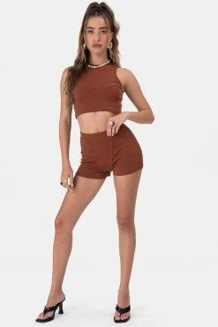 Adika OUTLET Randy Rib Knit Crop Top