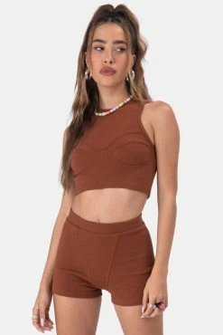 Adika OUTLET Randy Rib Knit Crop Top