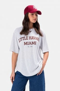 Adika Clothing LITTLE HAVANA Oversized Striped Tee