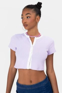 Adika OUTLET Richmond Button-Up Crop Top
