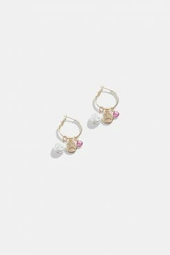 Adika Alfie Multi-Charm Hoop Earrings