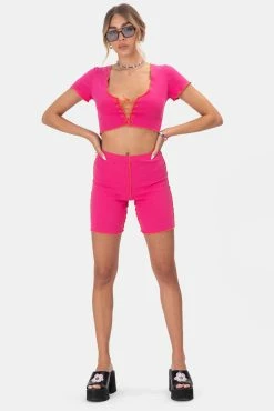 Adika Garrix Reverse Stitch Biker Shorts