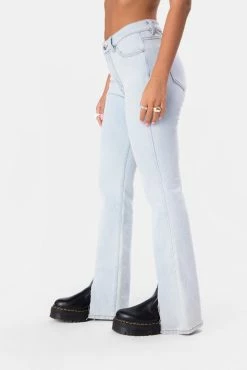 Adika Baidey Front-Slit Jeans | FLARE Clothing
