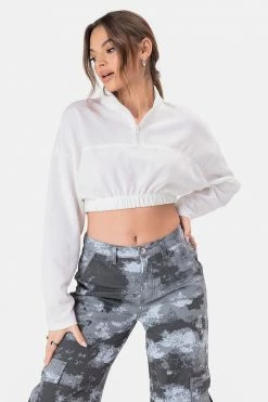 Adika Glyde Front Zip Cropped Top OUTLET