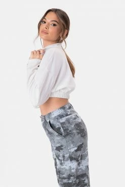 Adika Glyde Front Zip Cropped Top OUTLET