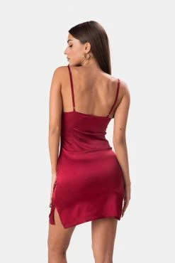 Discount โ๏ธ Adika Clothing Ginger Satin-Finish Slip Mini ๐ Dress ๐ฅ 8 Adika Clothing Ginger Satin-Finish Slip Mini Dress