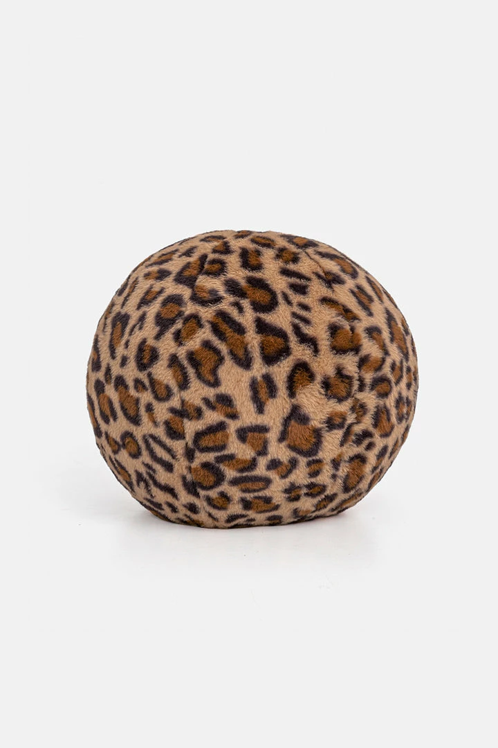 Cheapest ⭐ Adika Leopard Fuzzy Round Pillow ✔️ 2 Adika Leopard Fuzzy Round Pillow