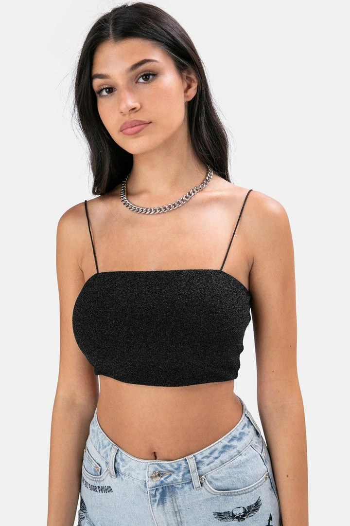 Budget 🥰 Adika Blair Lurex Crop Top OUTLET 🌟 2 Adika Blair Lurex Crop Top OUTLET
