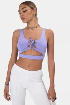 Adika Jackson Tie-Front Crop Top OUTLET