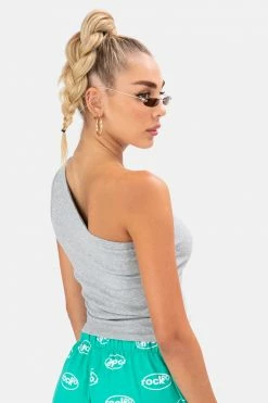 Adika Martin One-Shoulder Ribbed Top