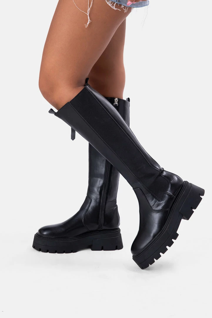 Cheap 😍 Adika Keizer Faux Leather Knee High 🥾 Boots 🤩 3 Adika Keizer Faux Leather Knee High Boots
