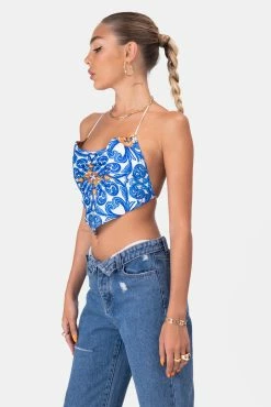 Adika Clothing Dynasty Handkerchief Halter Top