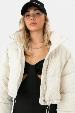 Adika Foxy Cropped Corduroy Puffer Jacket