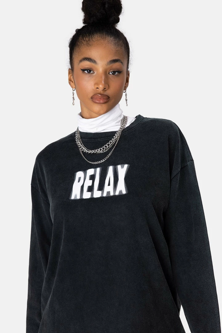 Flash Sale 🤩 Adika OUTLET RELAX Wash Long Sleeve Tee 🤩 3 Adika OUTLET RELAX Wash Long Sleeve Tee