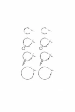 Adika Leo 4 Pack Hoop Earrings Accessories