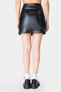 Adika Harlison Faux Leather Mini Skirt